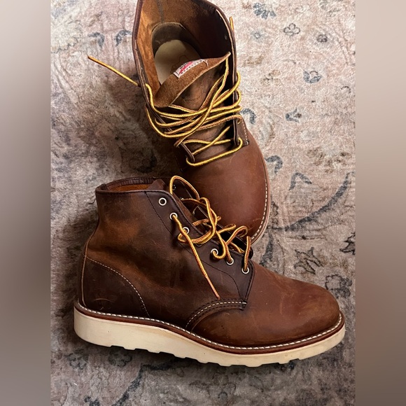 Red Wing Shoes Brown Ankle Boots - Picture 2 of 9
